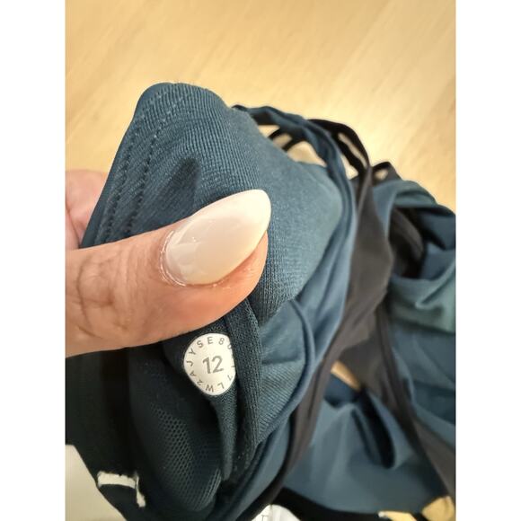 Lululemon Double Tap II Bra Layered Tank Activewear Submarine Size 12 Xx1350 - Picture 7 of 7